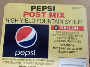 lot 163 image: Pepsi Post Mix High Yield Fountain ...