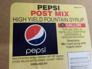 lot 166 image: Pepsi Post Mix High Yield Fountain ...