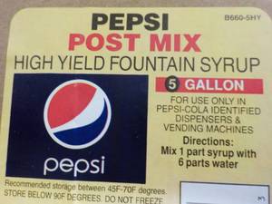 lot 169 image: Pepsi Post Mix High Yield Fountain ...
