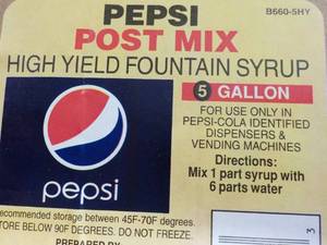 lot 171 image: Pepsi Post Mix High Yield Fountain ...