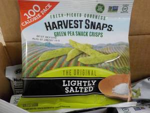 lot 176 image: Case of Harvest Snaps Green Pea Sna...