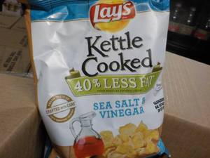 lot 185 image: Case of 64 - 1.375 oz bags Lays Ket...