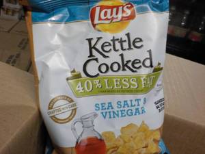 lot 188 image: Case of 64 - 1.375 oz bags Lays Ket...