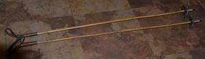 lot 56 image: Antique bamboo Ski Poles