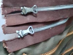 lot 81 image: Original Military leather zippers (NOS)