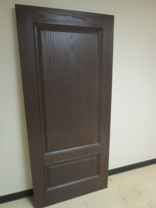 lot 211 image: PLAST-PRO OAK GRAIN SERIES 34 TWO-PANEL DOOR