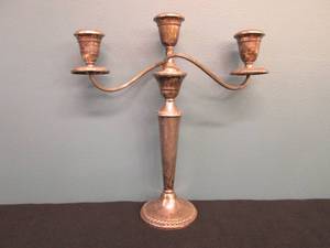 lot 31 image: Sterling Sliver Candelabra