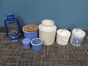 lot 107 image: Butter & Cheese Crocks