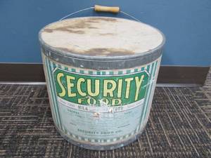 lot 108 image: Vintage Security Foods Container
