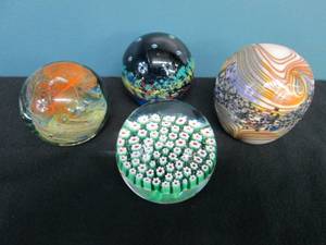 lot 127 image: Glass Paper Weights