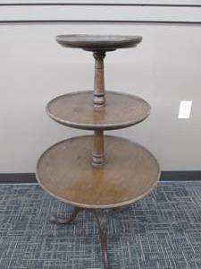 lot 69 image: Three Tier Table