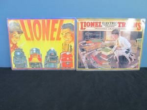 lot 171 image: Tin Lionel Train Signs
