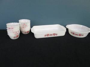 lot 214 image: Primrose Fire King Dinnerware