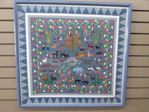 lot 230 image: Framed Quilt Picture