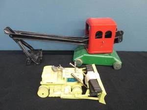 lot 265 image: Steam Shovel And Corgi Bulldozer