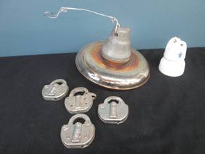 lot 329 image: Railroad Locks & Insulators