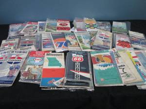 lot 335 image: Vintage Road Maps