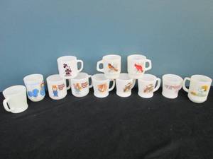 lot 357 image: Fire King Mugs