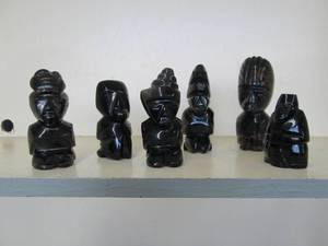 lot 380 image: Silver Sheen Obsidian Stones