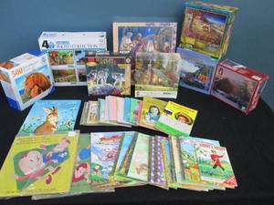 lot 387 image: Puzzles & Golden Books