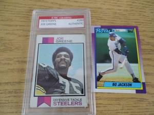 Joe Greene - Bo Jackson Cards