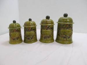 lot 36 image: Kitchen canister set