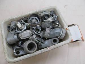 lot 64 image: electrical fittings, conduit connectors