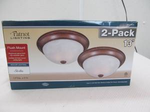 lot 73 image: flush mount ceiling light