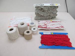 lot 153 image: ruffle trim, strings