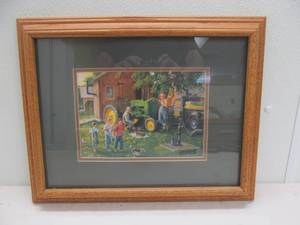 lot 249 image: John Deere print