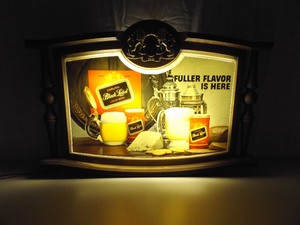 Working Black Label Lager Beer Fluorescent Lighted Sign