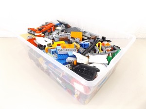 4 Larger Bins Full of Legos