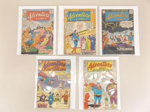 5 Vintage Bagged and Boarded DC Adventure Comics Featuring Superboy