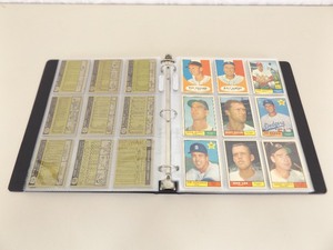 195 - 1961 Topps Baseball Cards In Binder