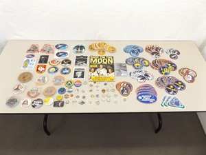 WOW Lot of NASA Launch Mission Stickers, Buttons, Pins, etc.