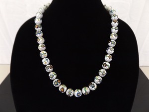 Antique Heavy Cloisonne Beaded Necklace&nbsp