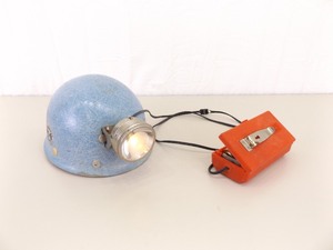 Vintage WORKING Swedish Underground Spelunking Hard Hat