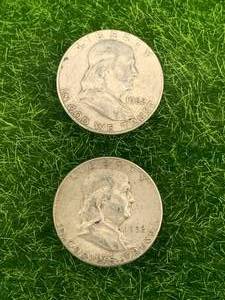 1952 & 1962 Franklin Half Dollar