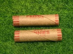 2 Rolls of Unsearched Wheat Pennies