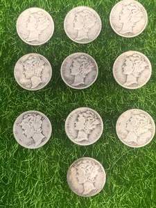Lot of 10 Mercury Dimes