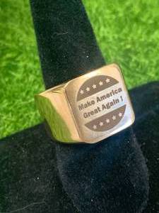 Donald Trump Make America Great Ring Size 11