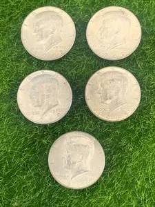 Lot of 5 Half Dollars from 1960s