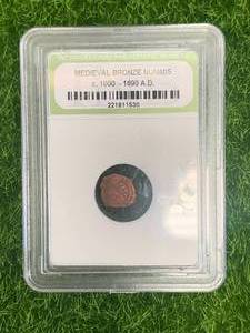 Medieval Bronze Nummis Coin from 1000-1690 A.D.