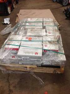 lot 2 image: 20 CASES OF DALTILE Restore Bright White 4 in. x 16 in. Ceramic Wall Tile (13.20 sq. ft.  Case) (NOT USED)