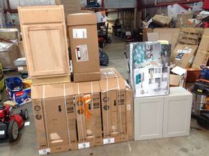 lot 27 image: PALLET WITH 7 CABINETS SEE PICS