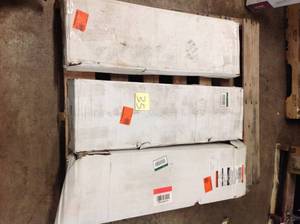 lot 35 image: 3 CASES OF HOME DECORATORS Hand Scraped Strand Woven Tacoma 38 in. T x 5-15 in. W x 36.22 in. L Solid Bamboo Flooring(26.14 sq. ft.  case)