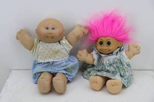 lot 69 image: Cabbage Patch & Troll Dolls
