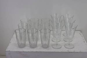 lot 83 image: Clear Glasses & Goblets