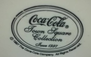 lot 6 image: Coca - Cola Town Square Collection 1997.