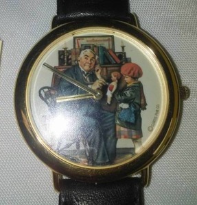 lot 15 image: RARE Norman Rockwell watch New, never worn.